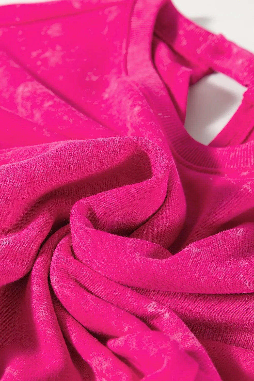 Mineral Wash Hollow Out Back Drawstring Waist Romper