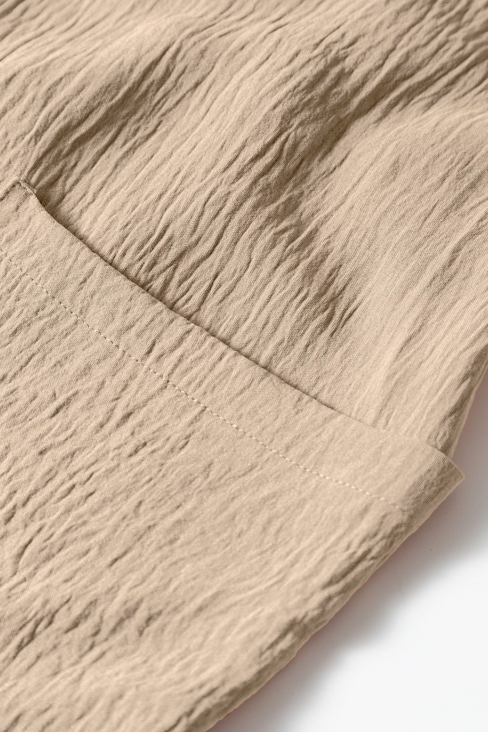 Spaghetti Strap Waist Tie Wide Leg Jumpsuit with Pockets