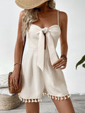 Sweetheart Neck Spaghetti Strap Romper