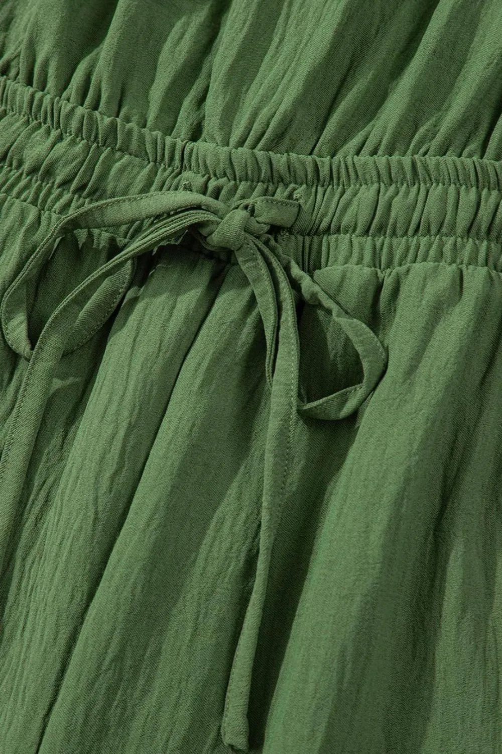 Ruffled Cap Sleeve Wide Leg Jumpsuit