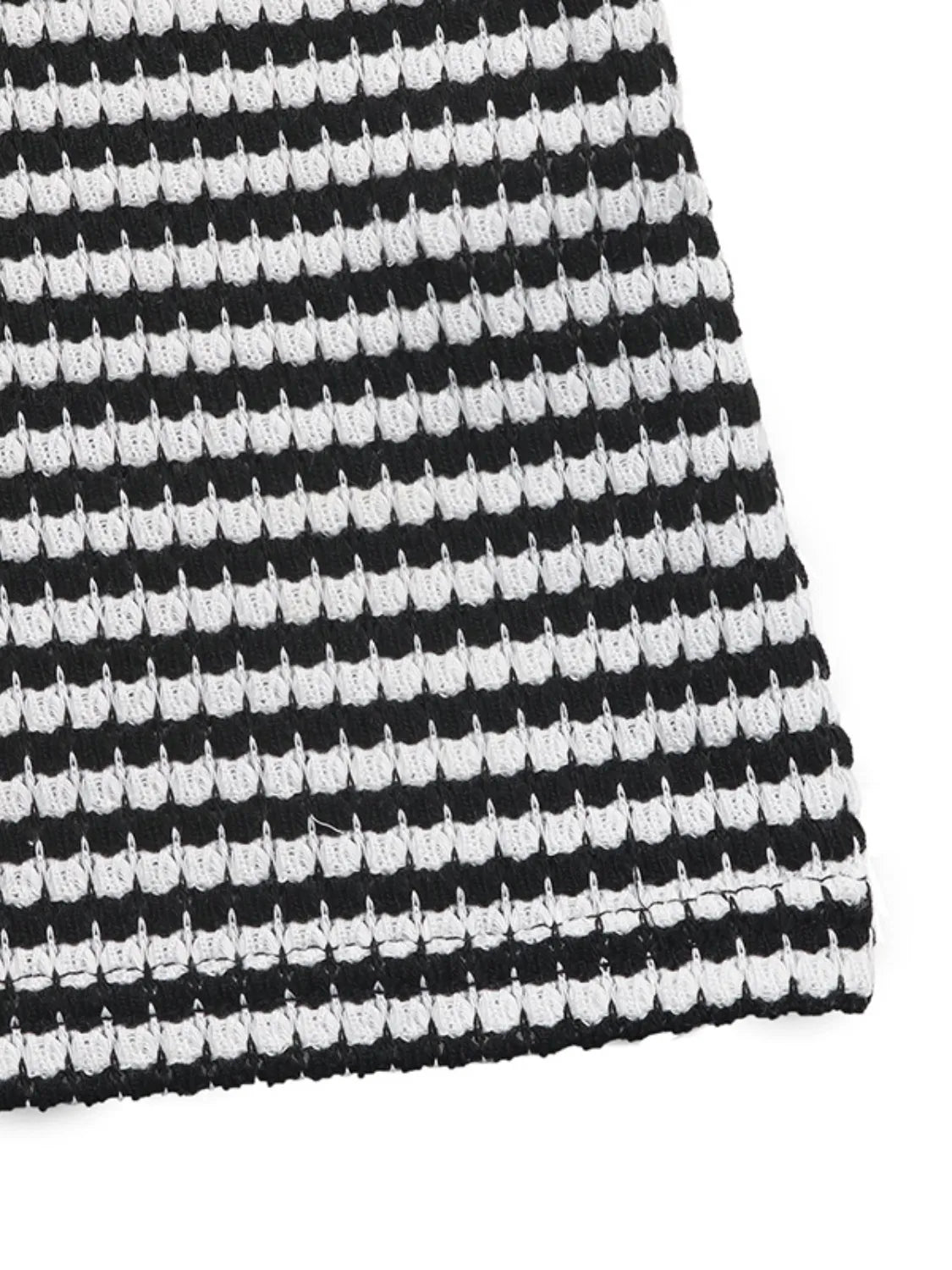 Twisted Front Striped Romper