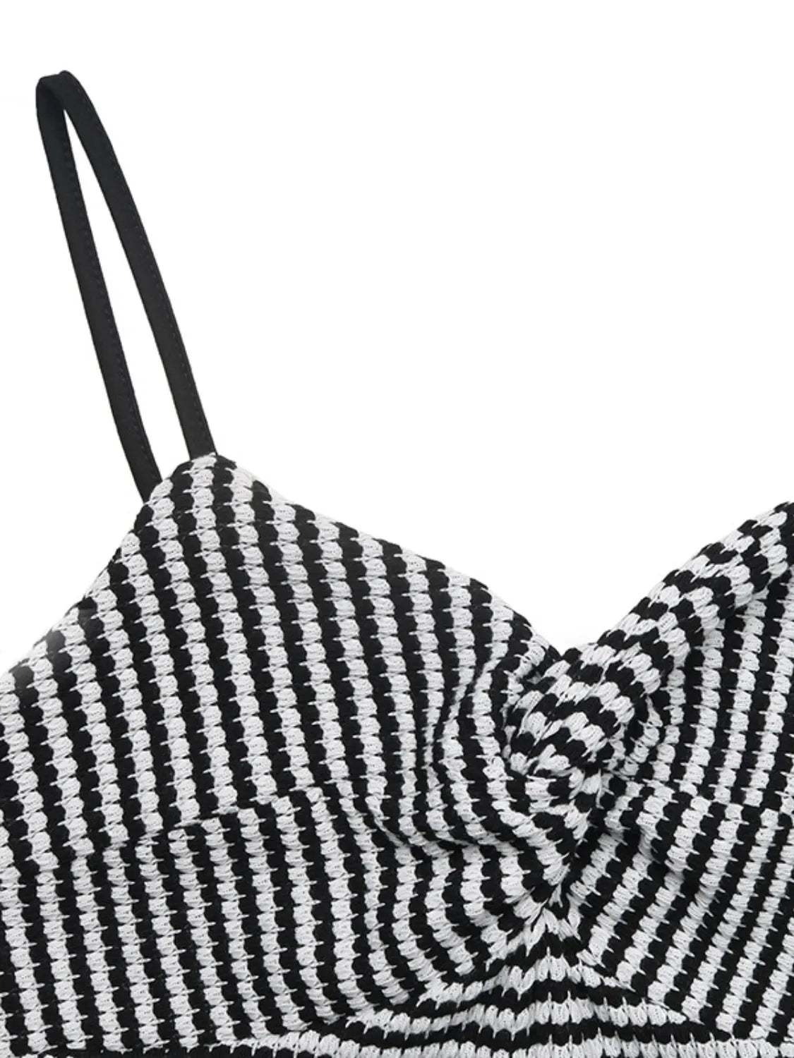 Twisted Front Striped Romper